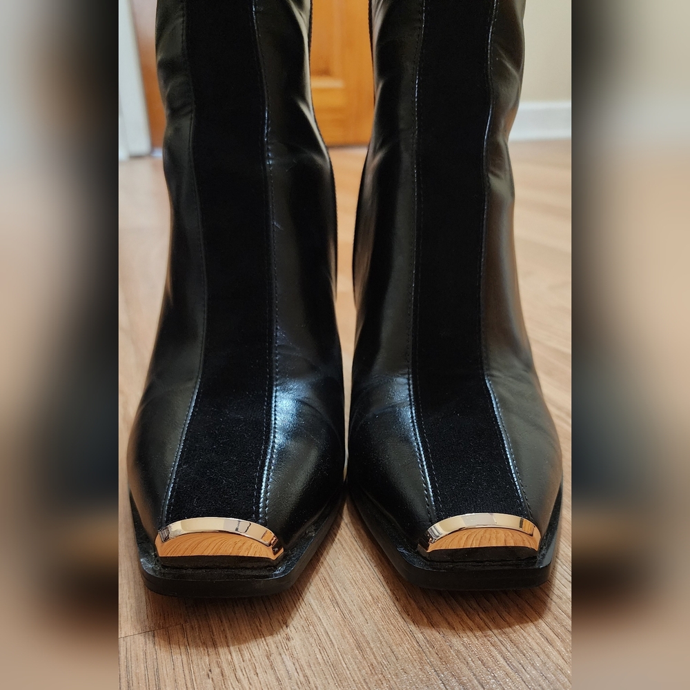 Ninety Union Black and Suede Boot - Picture 3 of 10